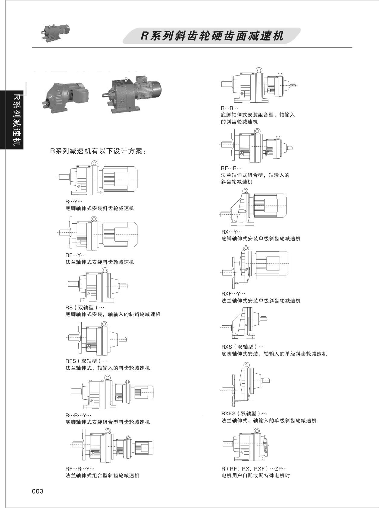 R系列斜齒輪減速電機